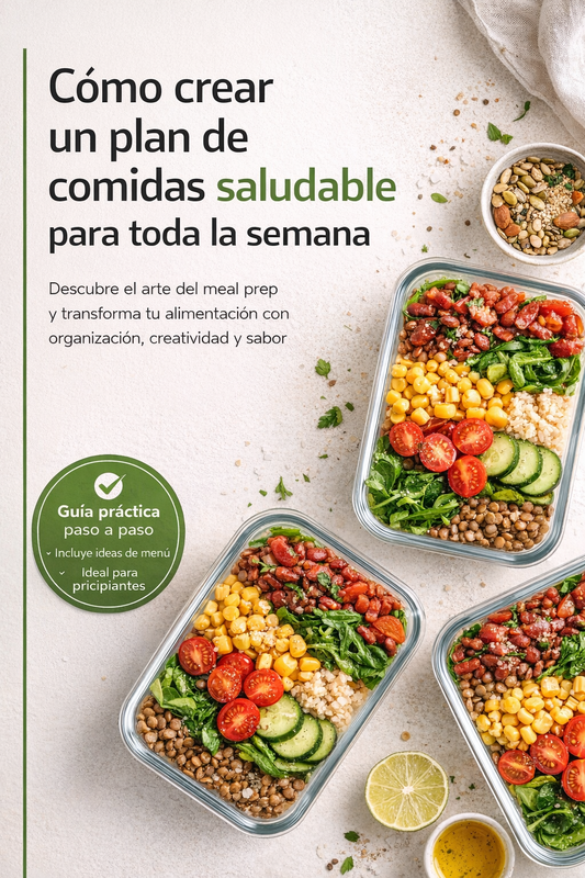 Como crear un plan de comidas saludables para toda la semana