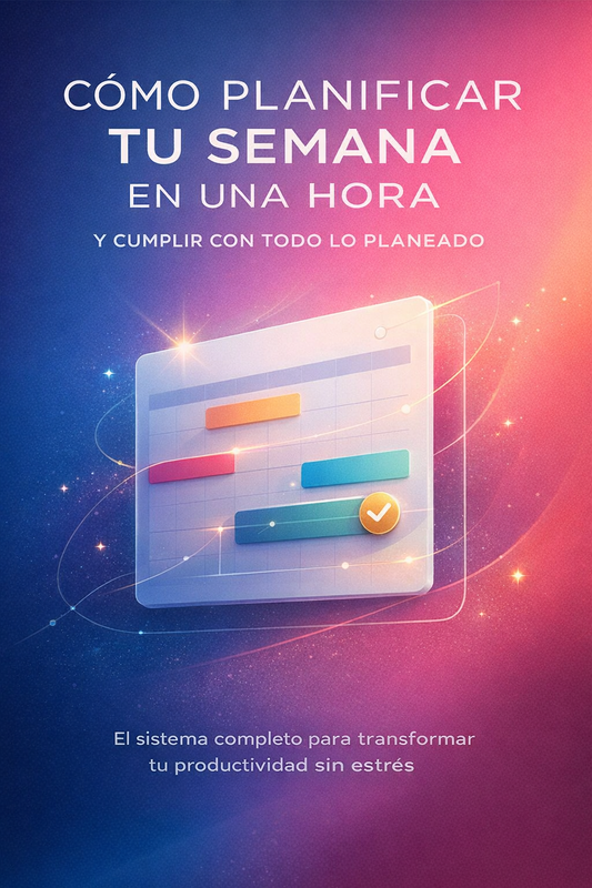 Como planificar tu semana en una hora