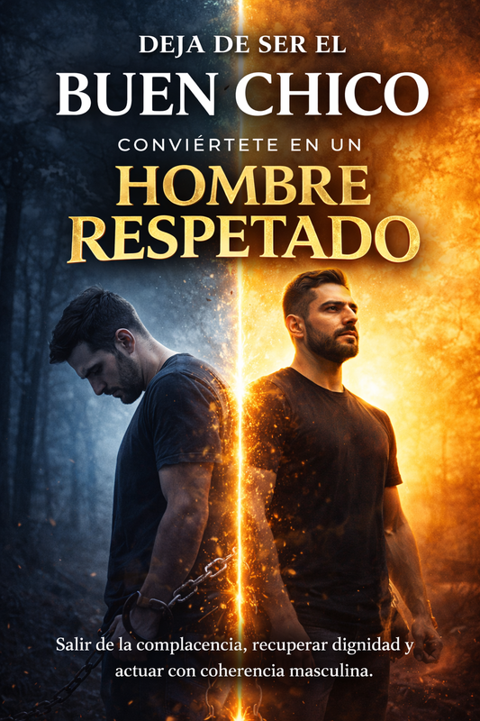 Deja de ser buen chico conviértete en un hombre respetado